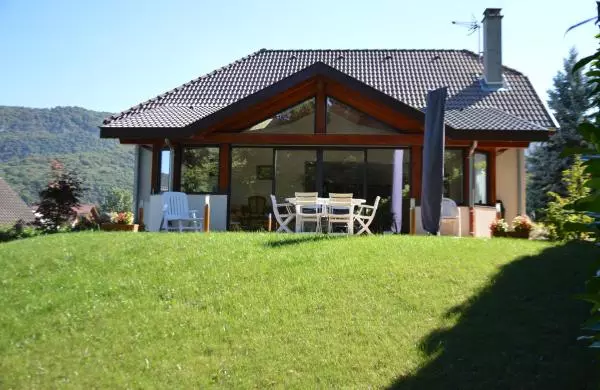 Extension de maison à ossature bois et aluminium